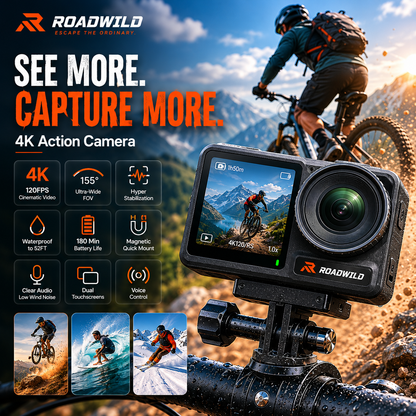 ROADWILD TRAILCAPTURE Adventure Action Camera - Feature Detail