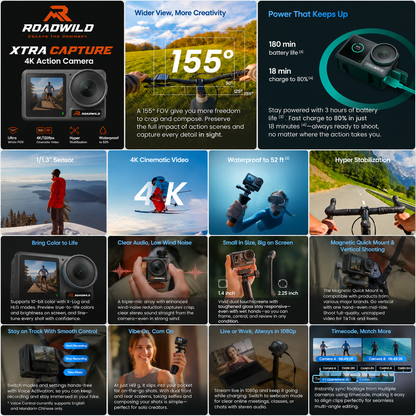 ROADWILD TRAILCAPTURE Adventure Action Camera - View 20