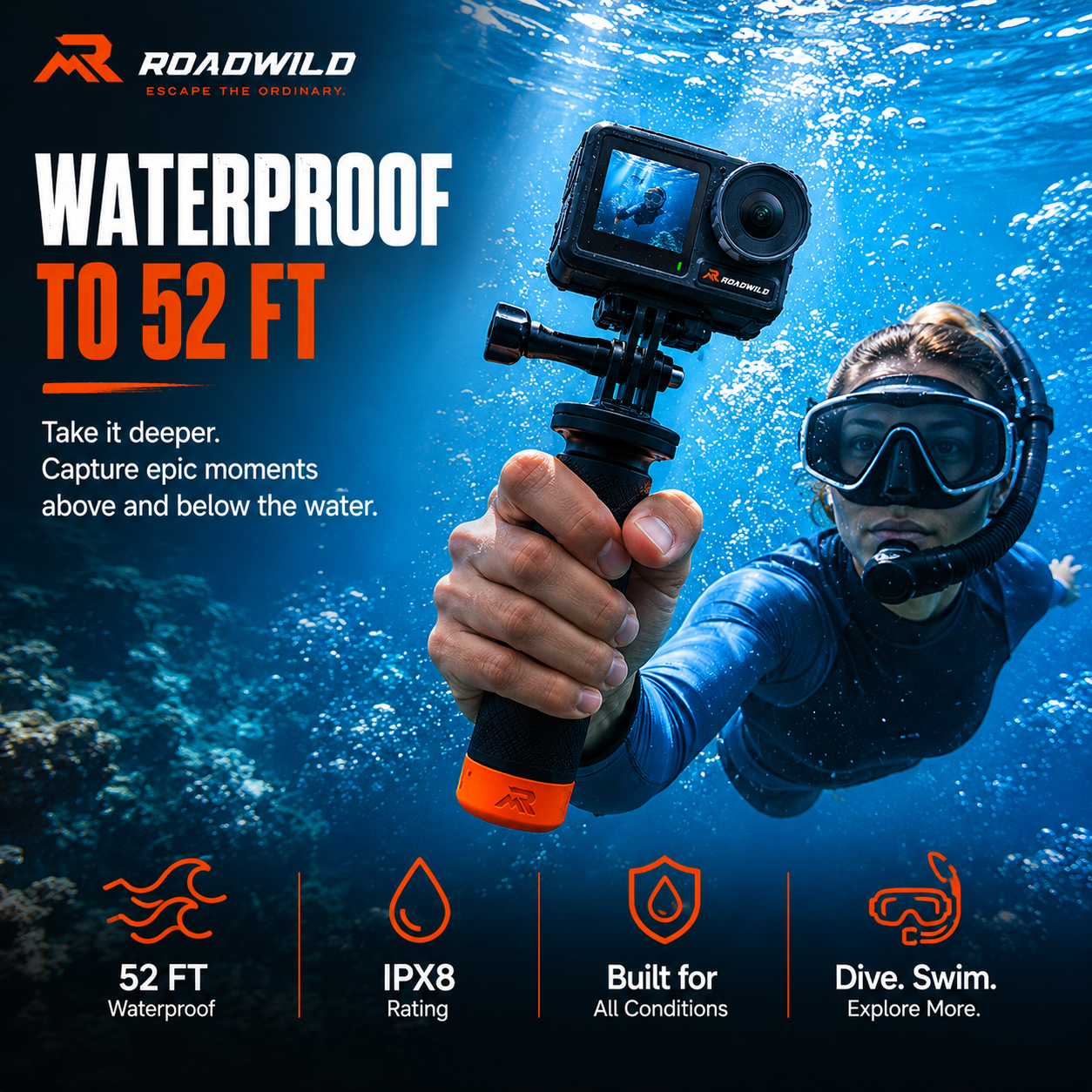 ROADWILD TRAILCAPTURE Adventure Action Camera - Package View