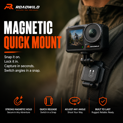 ROADWILD TRAILCAPTURE Adventure Action Camera - Size Reference