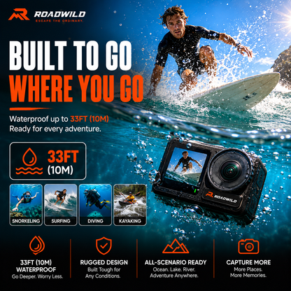 ROADWILD TRAILCAPTURE Adventure Action Camera - In Use