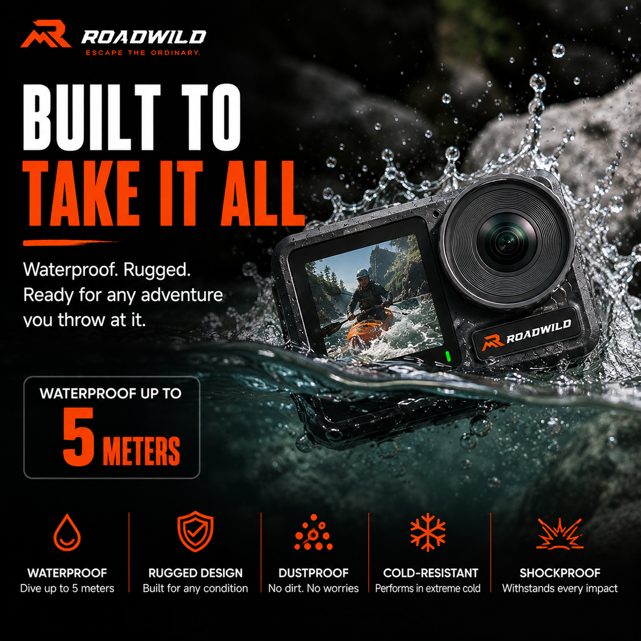 ROADWILD TRAILCAPTURE Adventure Action Camera - View 15