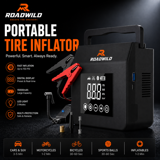 ROADWILD AIRRESCUE 4-IN-1 Emergency Inflator - Main View