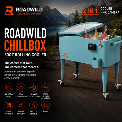 ROADWILD CHILLBOX 80QT ROLLING COOLER - Main View