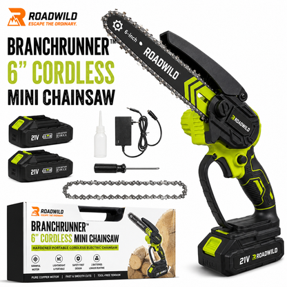 ROADWILD BRANCHRUNNER 6" Cordless Mini Chainsaw - Main View