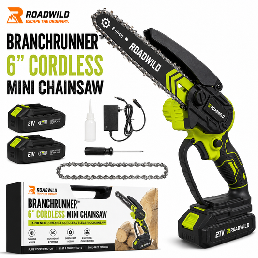 ROADWILD BRANCHRUNNER 6" Cordless Mini Chainsaw - Main View