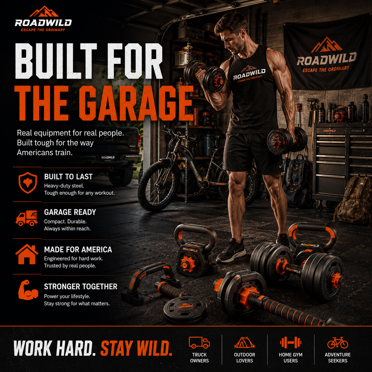 ROADWILD FORGECORE 5-IN-1 Adjustable Strength System - Close Up