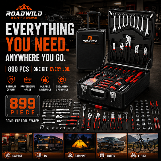ROADWILD IRONVAULT™ 899-Piece Mobile Tool System