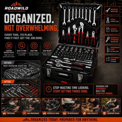 ROADWILD IRONVAULT™ 899-Piece Mobile Tool System