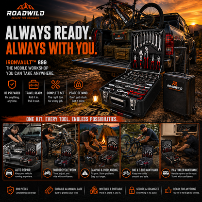 ROADWILD IRONVAULT™ 899-Piece Mobile Tool System