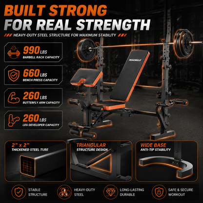 ROADWILD IRONTRAIL™ 6-IN-1 Home Strength Bench