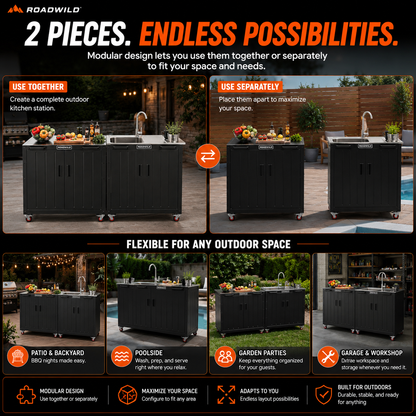 ROADWILD CAMPFORGE™ Outdoor Kitchen Station