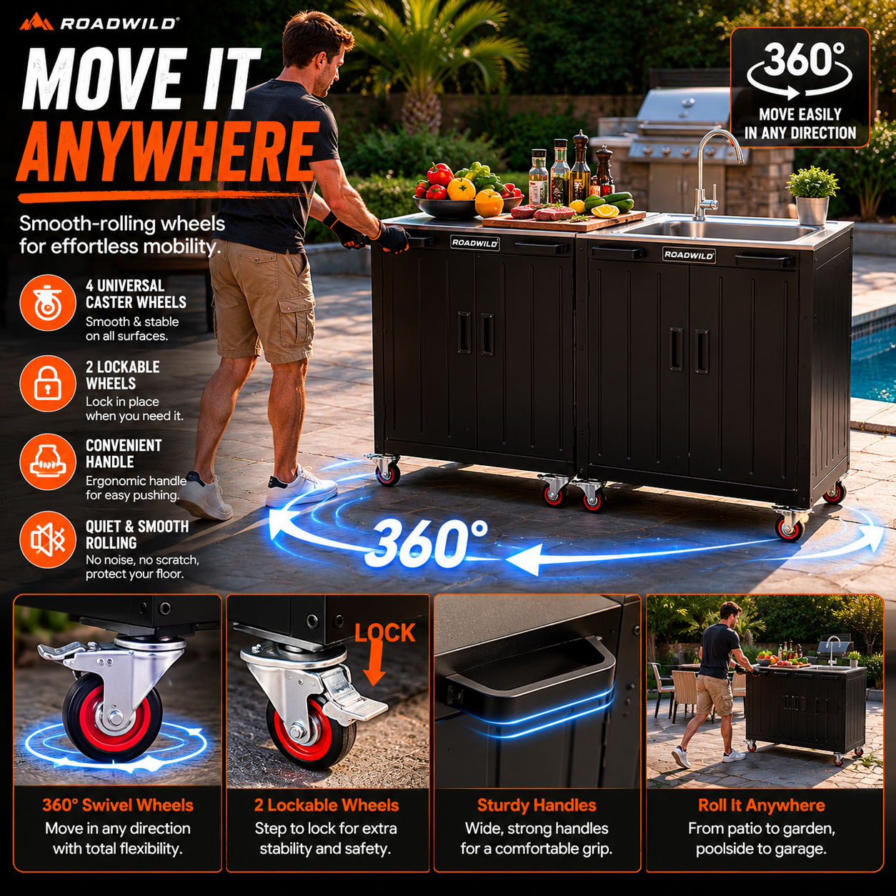 ROADWILD CAMPFORGE™ Outdoor Kitchen Station