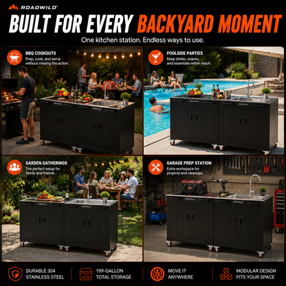 ROADWILD CAMPFORGE™ Outdoor Kitchen Station