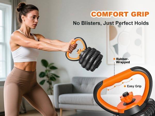 ROADWILD 5 in 1 Adjustable Dumbbell set, 55/66/88lbs Wei... - Lifestyle