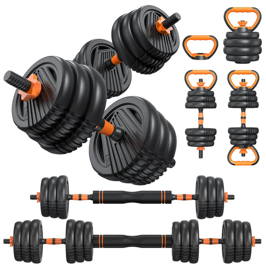 ROADWILD 5 in 1 Adjustable Dumbbell set, 55/66/88lbs Wei... - Main View