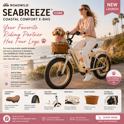 ROADWILD SEABREEZE™ CORE Coastal Comfort E-Bike
